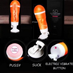 5D 12 Frequency Hands Electrical Fleshlight Masturbator