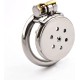 Chastity Belt Stainless Steel Ultra Small Chastity Cage with Metal Plug