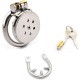 Chastity Belt Stainless Steel Ultra Small Chastity Cage with Metal Plug