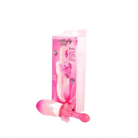 Butterfly Clitoris 6 Function Rotation Rabbit Vibrator